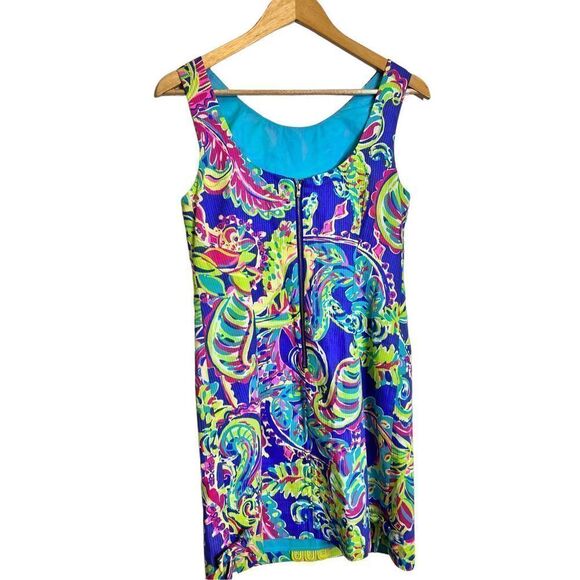 Lilly Pulitzer sleeveless multicolor sheath dress size 4 - Picture 7 of 7